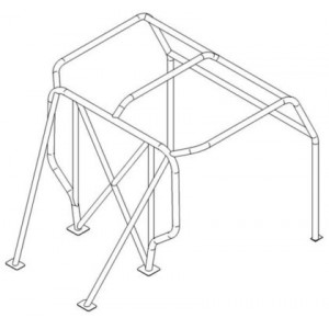 Land Rover 90 External roll cage (CDS)